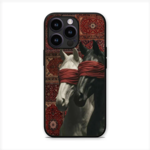 Persian Horse Rug Glossy Metal TPU Mobile Back Cover D002