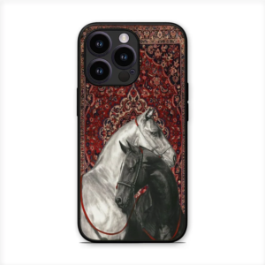 Persian Horse Rug Glossy Metal TPU Mobile Back Cover D001