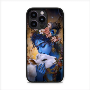 Radhe Krishna Glossy Metal TPU Mobile Back Cover D002