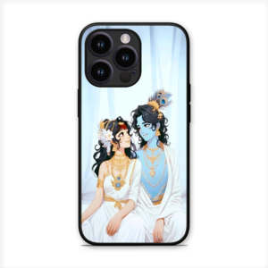 Radhe Krishna Glossy Metal TPU Mobile Back Cover D003